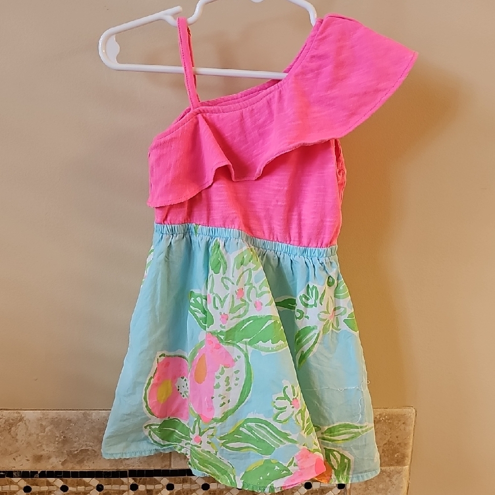Lilly Pulitzer Pink and Blue Kids Dress